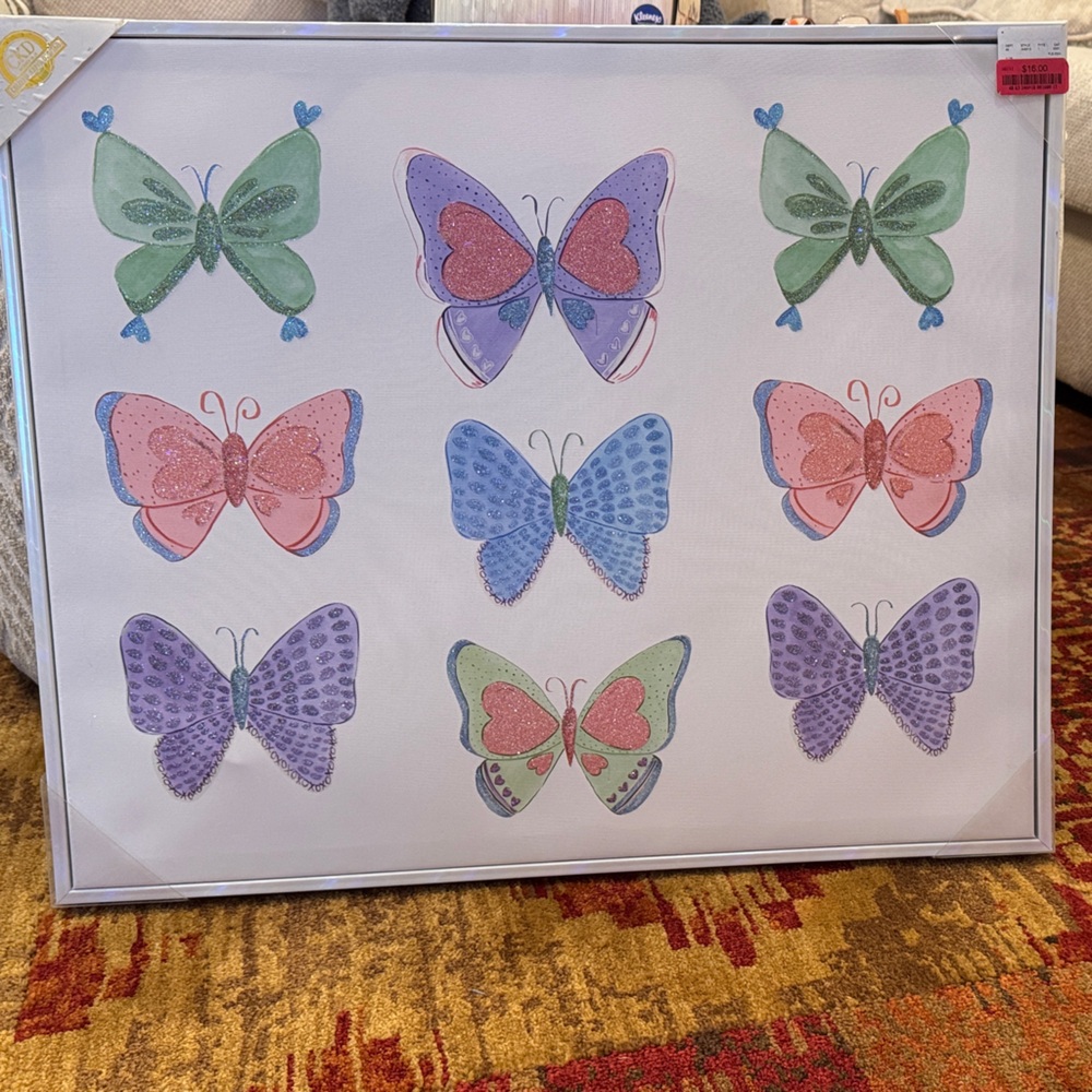 Colorful Butterfly Wall Art